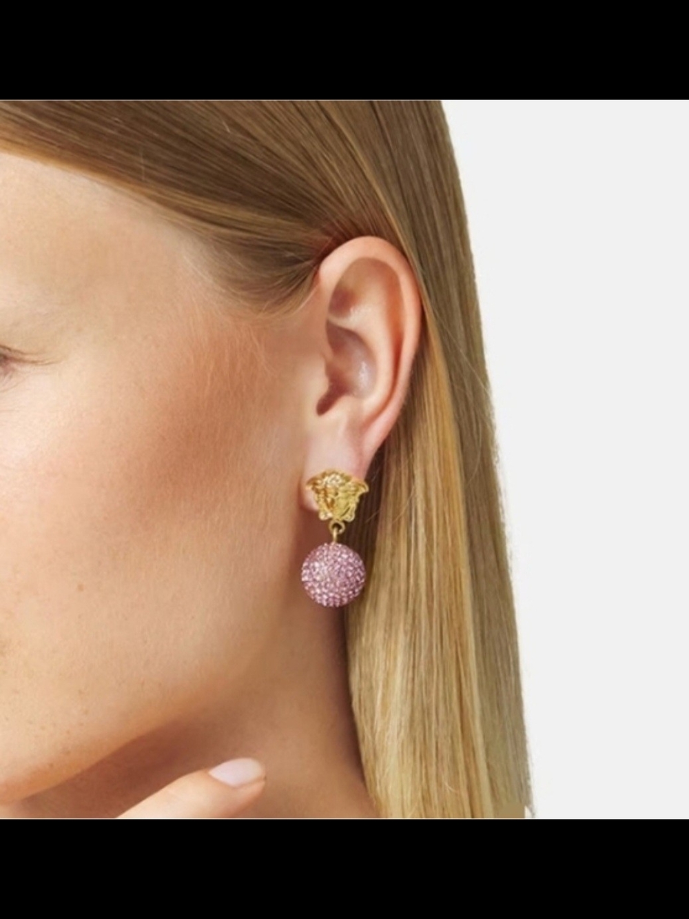 MEDUSA CRYSTAL BALL EARRINGS